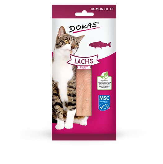Dokas Cat Snack Filet Lachs - 22g