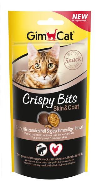 GimCat Crispy Bits Skin & Coat, 40 - g