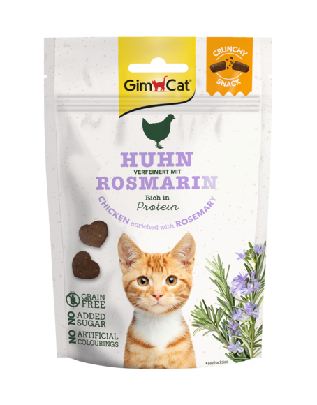 GimCat Crunchy Snacks Hühnchen mit Rosmarin 50 - g