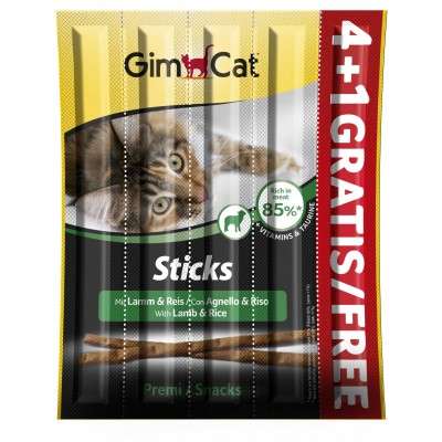 GimCat Sticks Lamm & Reis - 4+1