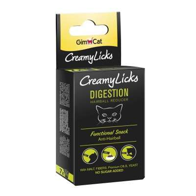 GimCat CreamyLicks Digestion Anti - Hairball 7x5g