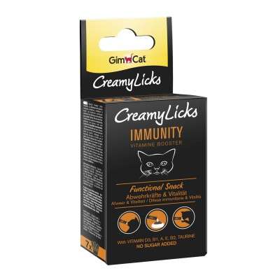 GimCat CreamyLicks Immunity Abwehrkräfte & Vitalität - 7x5g