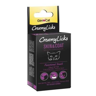 GimCat CreamyLicks Skin & Coat Haut & Fell - 7x5g