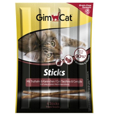 GimCat Sticks Truthahn & Kaninchen 4 - Stück