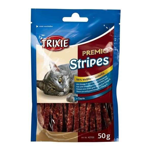 Trixie Premio Stripes Weißfisch - 50g
