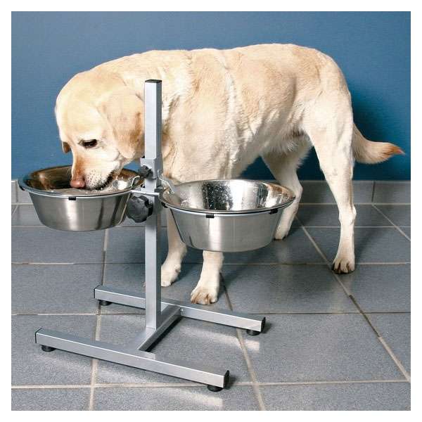 Trixie Hundebar mit Edelstahlnäpfen