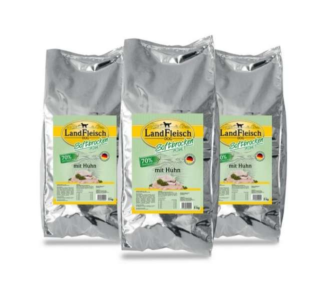 Landfleisch Softbrocken mit Huhn